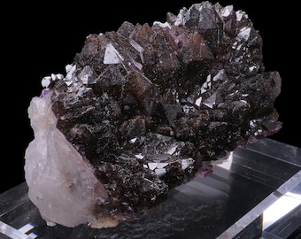 Améthyste fumée et Hématite Karur Inde 960 grammes  Minéraux de collection