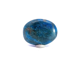 Galet en Apatite bleue 35 grammes Objet décoration en pierre naturelle