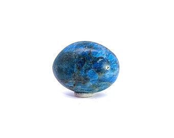Galet en Apatite bleue 35 grammes Objet décoration en pierre naturelle