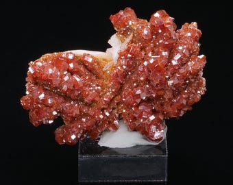 Vanadinite on Baryte from Mibladen in Morocco 115 grams Collectible minerals