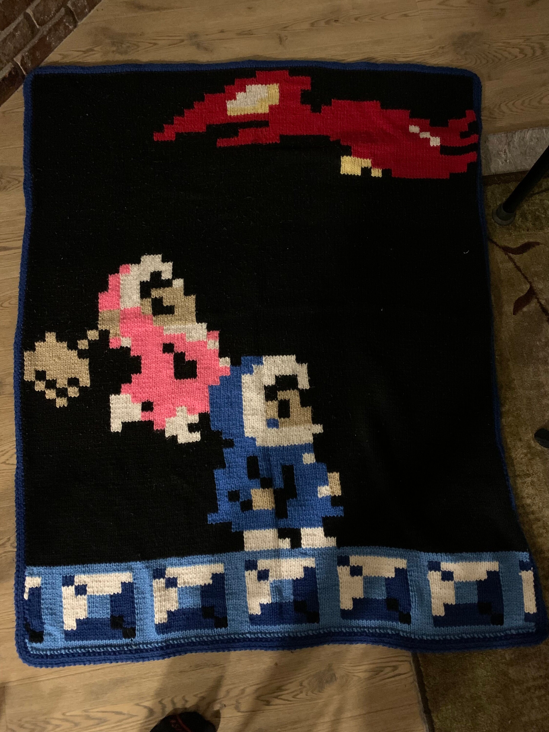 Nintendo NES Ice Climber Super Smash Bros. Custom Knitted Blanket Etsy