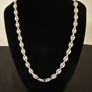 Italian Sterling Silver 8mm 18in Chain