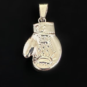 Sterling Silver Boxing Glove Pendent