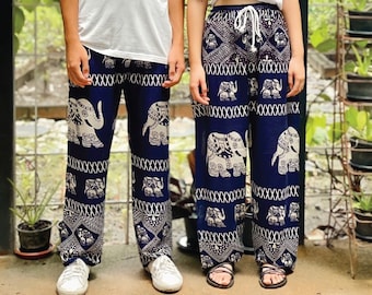 SiamStyle Harem Elefant Hose Frauen Yoga Boho Freizeithose mit Taschen