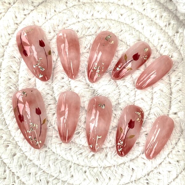rose-nails-etsy