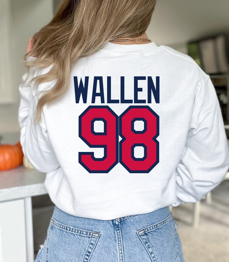 Wallen 98 Braves Sweatshirt Morgan Wallen Sweatshirt Wallen Baseball ...