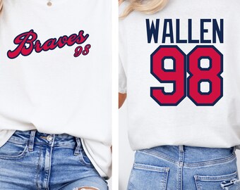 Morgan Wallen Shirt, 98 Braves Shirt, Wallen Baseball Shirt, Wallen Country Music Shirt, Wallen Braves Shirt, Country Music Merch