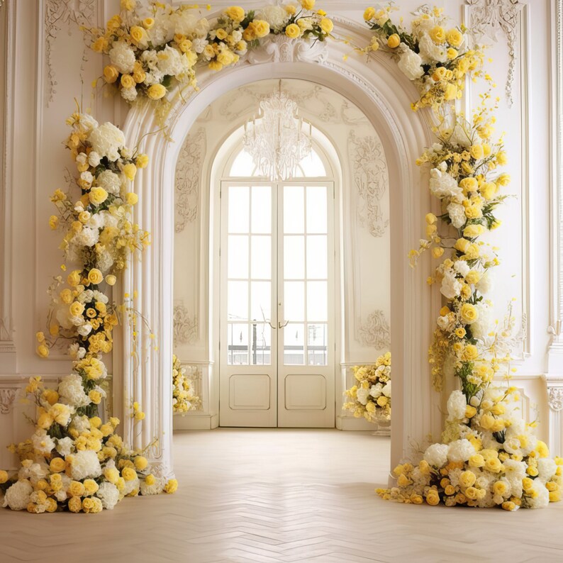 Wedding Backdrop, White Room Backdrop for Wedding, Photography Backdrop ...