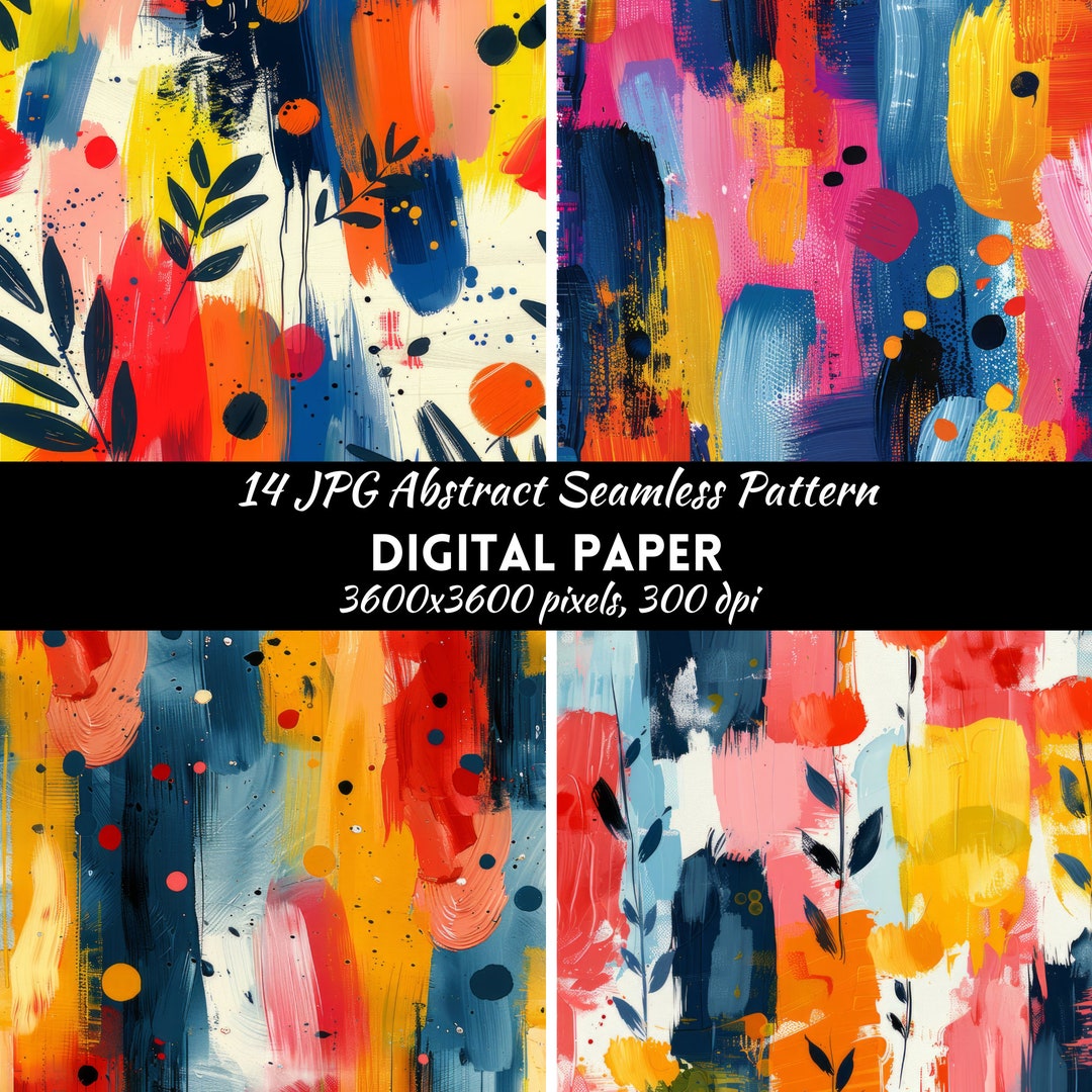 Abstract Pattern Sheet Abstract Pattern Digital Paper, Instant Download, Commercial Use ...