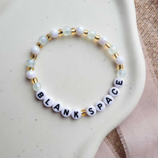 Blank Space Handmade Bracelet for Swift Inspired Bracelet Exchange