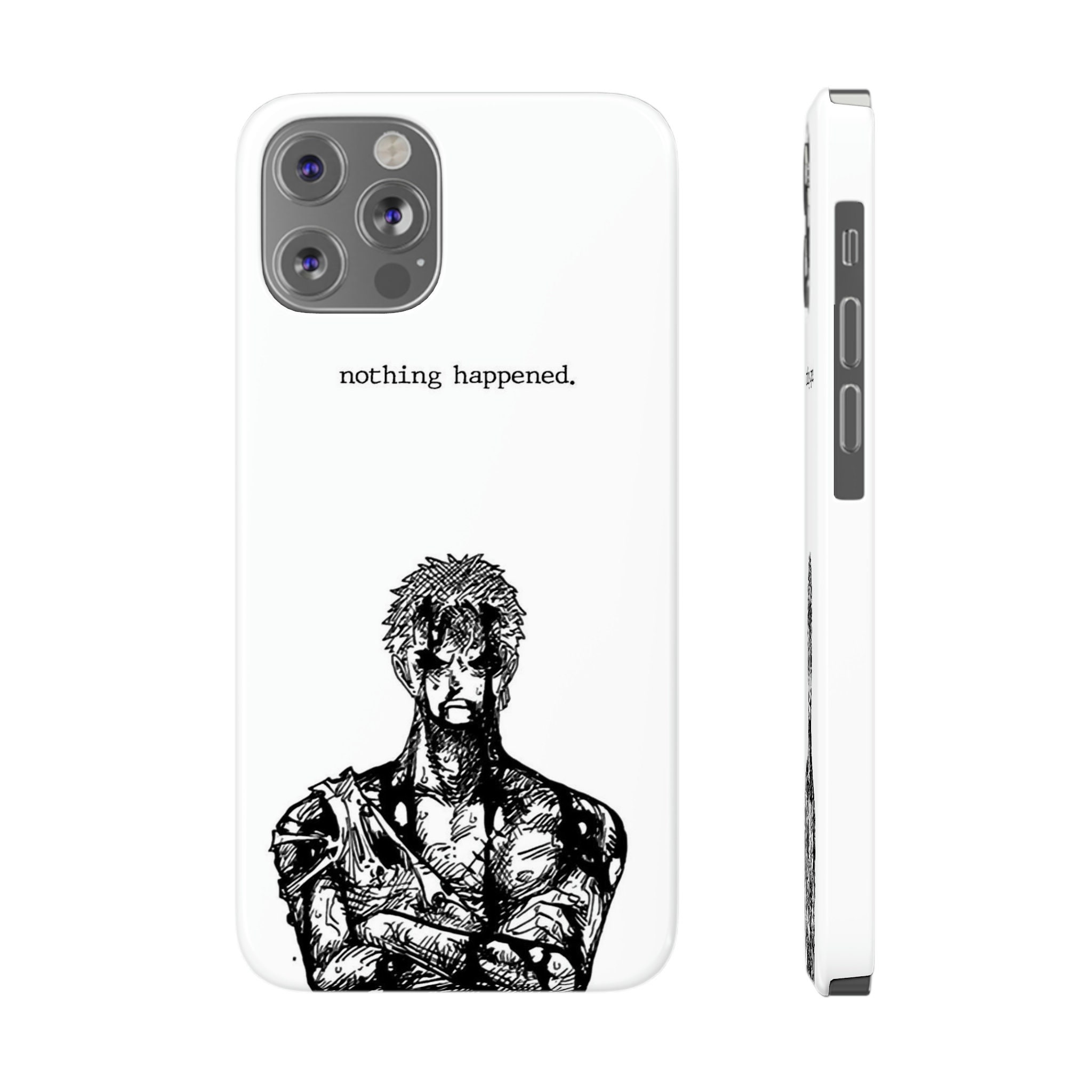 Discover Custodia iPhone One Piece Roronoa Zoro "nothing happened."