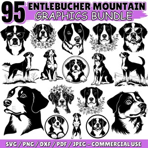 Entlebucher Sennenhund svg | Hunde-Grafik-Bundle | Cricut Dateien | Haustier-Liebhaber-Svg-Designs | digitale Downloads | kommerzielle Nutzung
