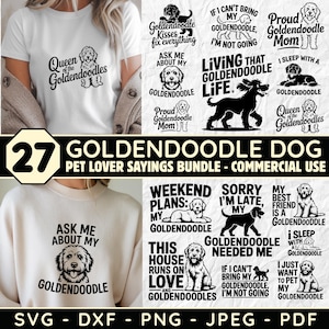Goldendoodle Hund svg paket | Haustier Liebhaber Cricut Dateien | Doodle Zitate | Hunde Sprüche Schnittdateien | digitale Downloads | kommerzielle Nutzung