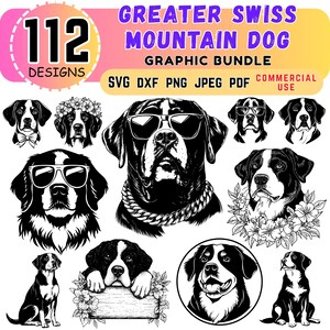 Schweizer Sennenhund Lasercut Dateien | svg dxf bund | graviertes Haustier Zeichen | cnc gravur pdf | digitaler Download | Kommerzielle Nutzung