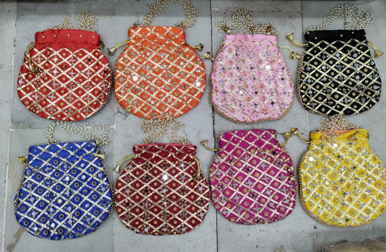 Zendora (TM) Rajasthani style potlis for women, potli sling bags, mothers  day gift : Amazon.in: Shoes & Handbags