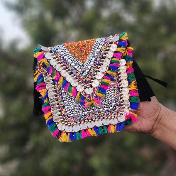 Women boho bag Bohemian sling bag Envelope bag banjara bag purse crossbody bag clutches Afghani bag ethnic handbag Anniversary gift for her