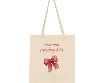 Bolso tote con lazo rosa: un bolso tote clásico y coqueto.