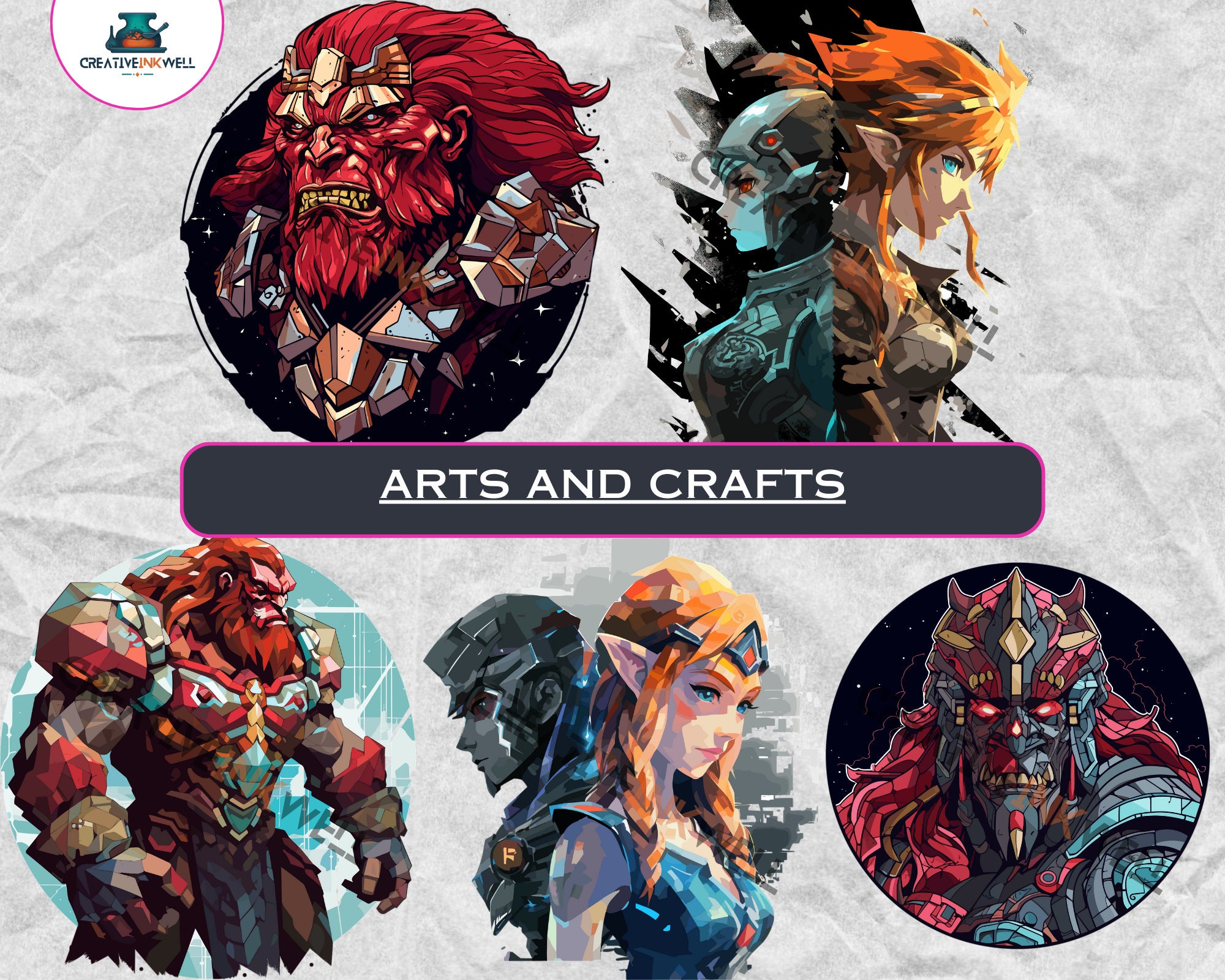 Legend of Zelda Clipart Package 3 | Breath of the Wild & Tears of the ...