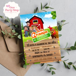 Granja de Zenon Birthday Party uitnodiging - gepersonaliseerde digitale uitnodiging