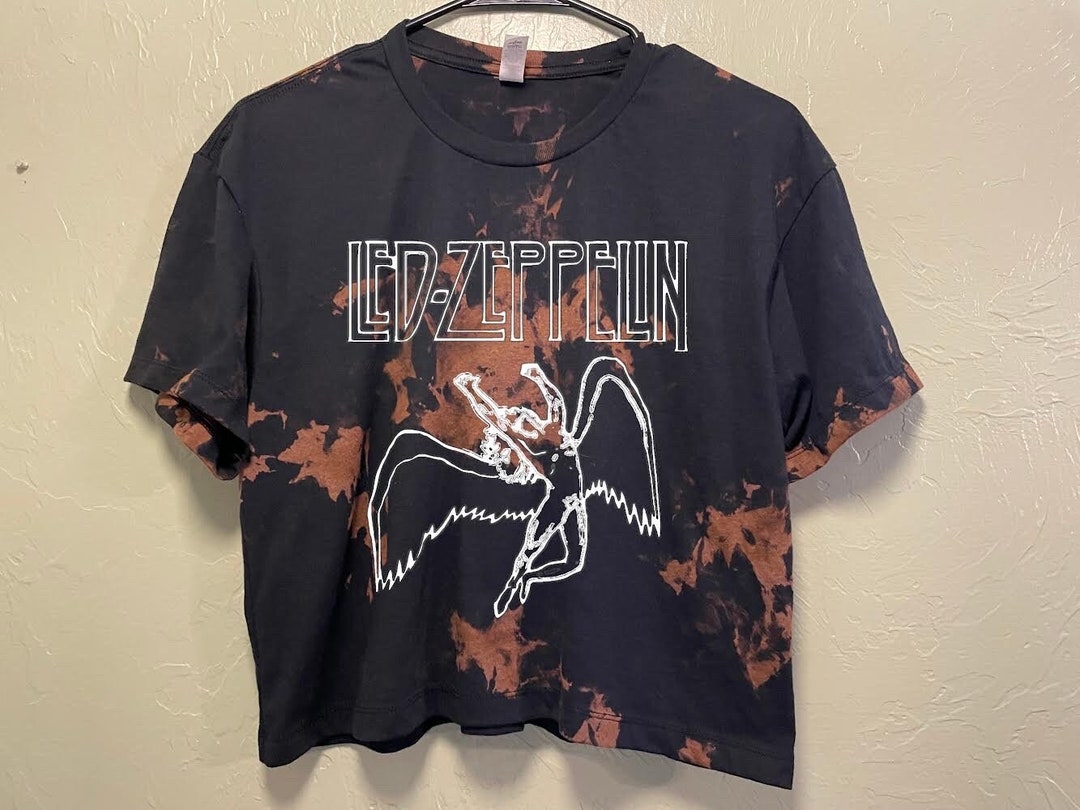 ☆新品未開封☆LED ZEPPELIN☆黒船☆ Led Zeppelin Crop Top Acid Wash or Black - Etsy