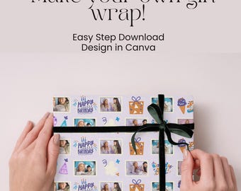Make Your Own Gift Wrap | Editable Printable, Canva (Digital Download)