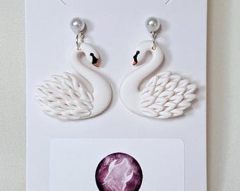 Swan Earrings