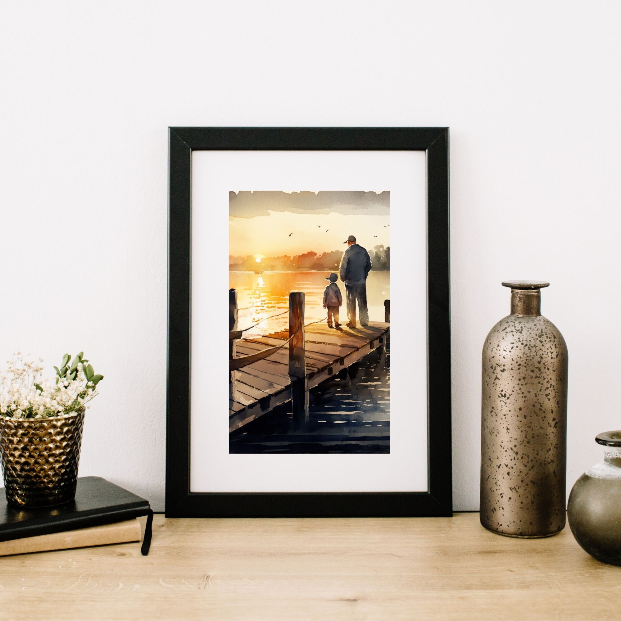 Father and Son Printable, Family Print, Gift for Dad, Father's Day ...