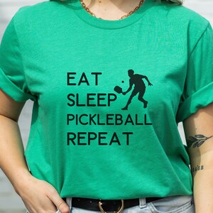Eat Sleep PICKLEBALL Repeat - Love to Pickleball t-shirt, Unisex Pickleball tee, Pickleball is life tee, Eat Sleep Pickleball Repeat shirt