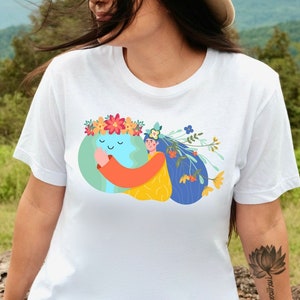 Cute Earth T-Shirt, Every Day is Earth Day T-Shirt, Planet Earth T-Shirt, Science T-Shirt, Ladies T, 100% Cotton Tee, Earth Love, Earth Day