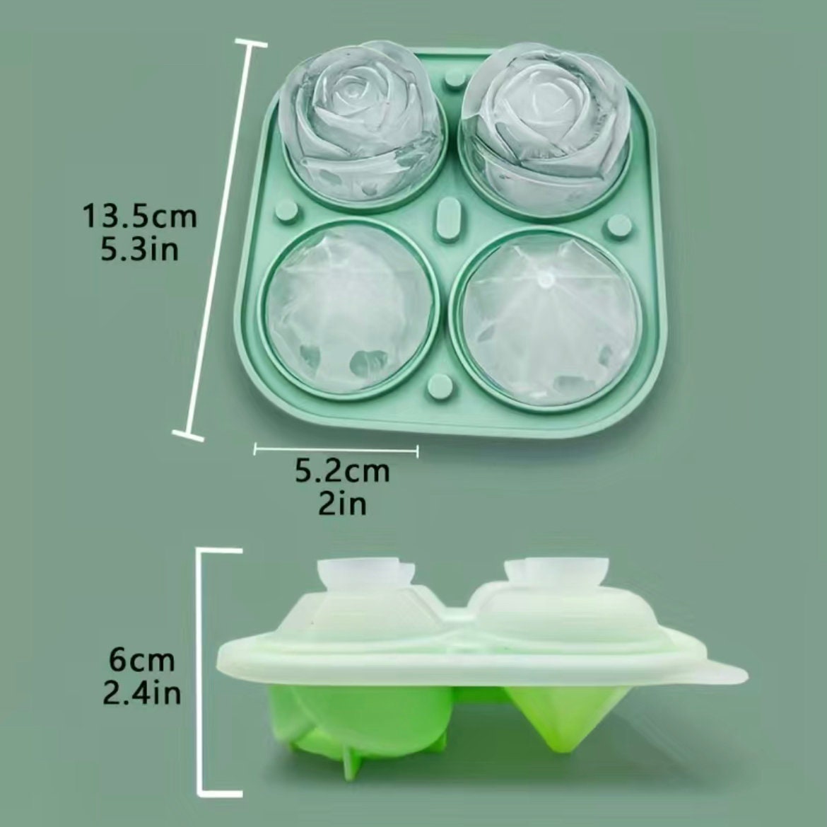 1pc Cute Penguin Shaped Silicone Ice Cube Tray With 4 Cavities