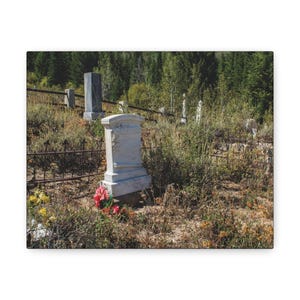 Silver City Graveyard Canvas Gallery Wraps, Wall Art, Hanging Art, Canvas art, Halloween Decor, Vintage art, canvas photography, photography