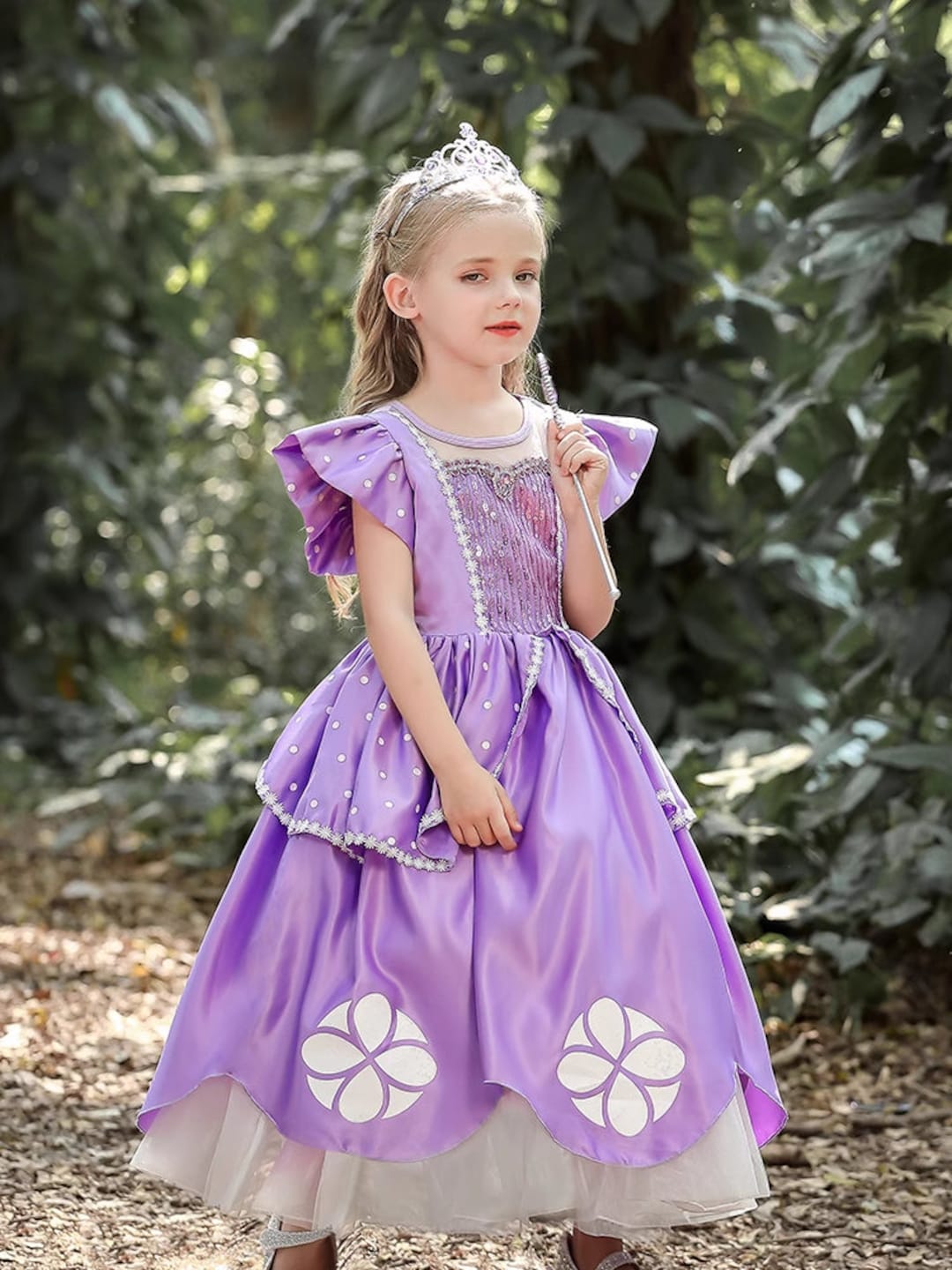 Purple Princess Sofia Dress Costume Gown for Birthday Etsy