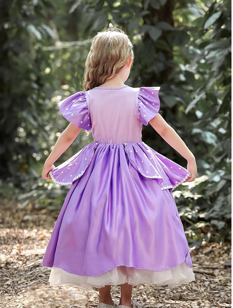 Purple Princess Sofia Dress Costume Gown for Birthday Etsy