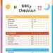 Kid's Daily Checklist | Editable School to Do List | Children's Planner ...