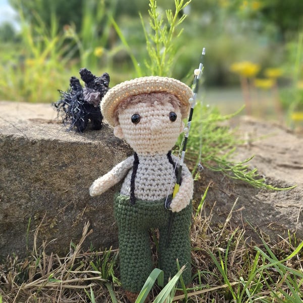 Bob Mortimer figurine - as seen on Gone Fishing!