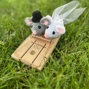 Geldgeschenk Hochzeit, Hochzeitsgeschenk Brautpaar Mäuse Bild 1