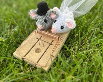 Money gift wedding, wedding gift bridal couple mice