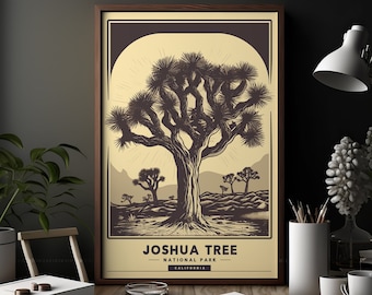 Joshua Tree Print | National Park Poster | California Art Print I ...