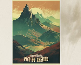 Pico do Areeiro Madeira Island Print | Travel Poster (Digital Download)