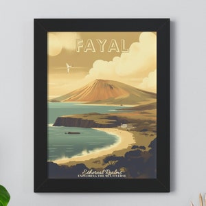 Fayal Die Azoren Digitaldruck JPG PDF Druckbare Faial Island Reise Poster | Ätherische Reiche Sammlung Wandkunst Sofortiger Download