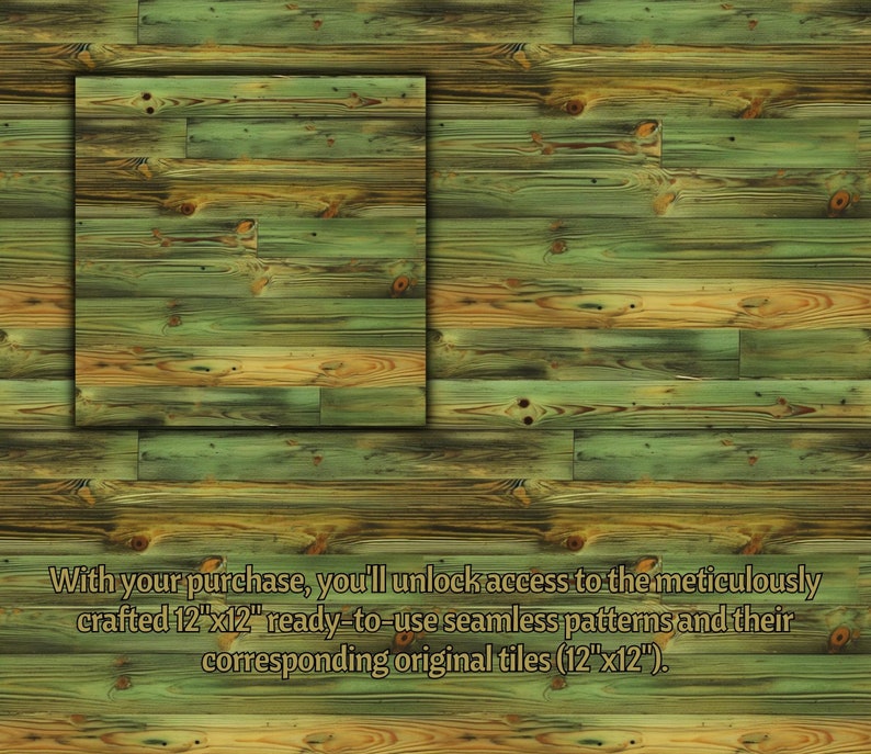 10 Green Wood Textures Digital Papers JPEG Printable Woodgrains ...