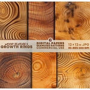 Texture rustiche in legno trasversale / Venature del legno senza soluzione di continuità / Sfondi di anelli di crescita naturali / Modelli di anelli degli alberi dettagliati