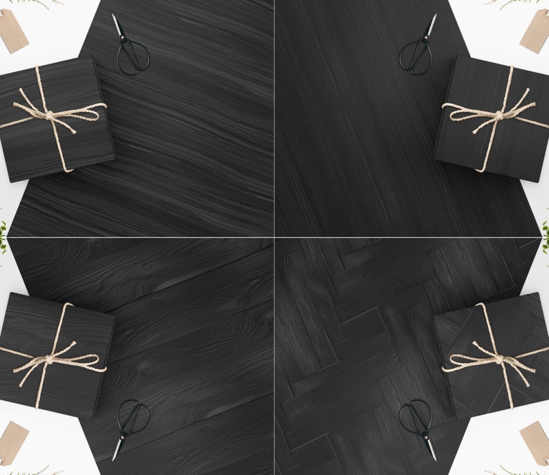 Black Wood Textures Digital Paper JPEG Printable Dark Wood - Etsy