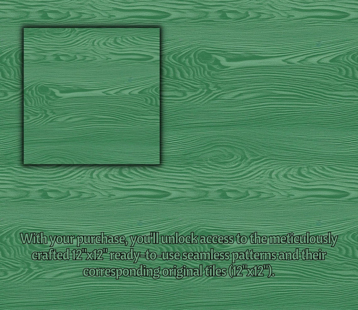 10 Green Wood Textures Digital Papers JPEG Printable Woodgrains ...