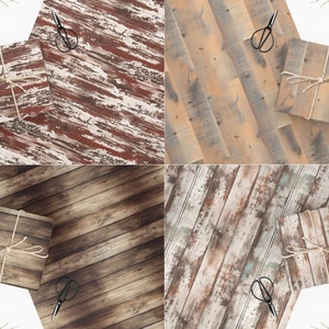 Shabby Barnwood DIGITAL Papers JPEG Printable Weathered Wood SEAMLESS ...
