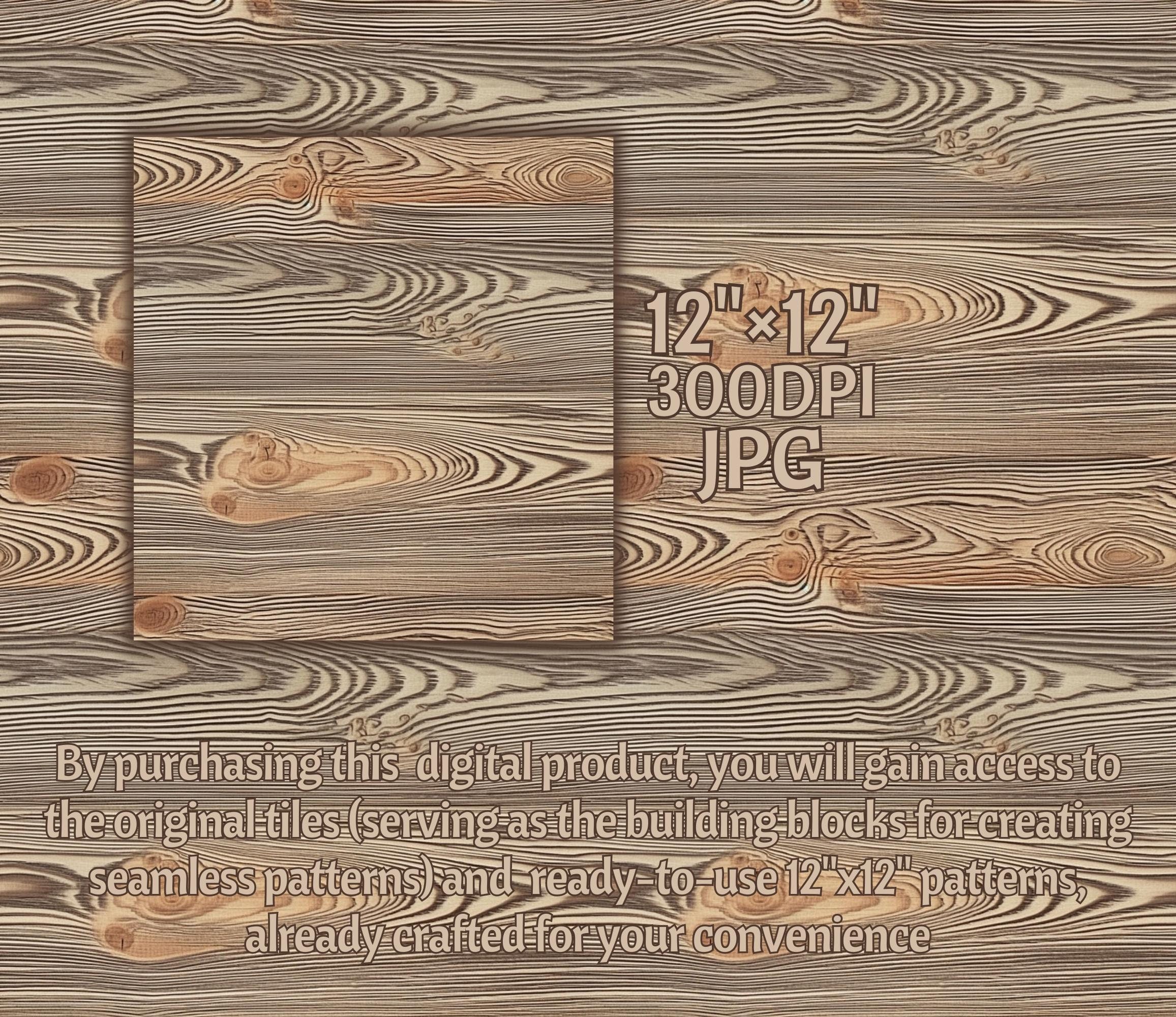 Wooden Planks DIGITAL Papers Printable Wood Grain Fir Textures SEAMLESS ...