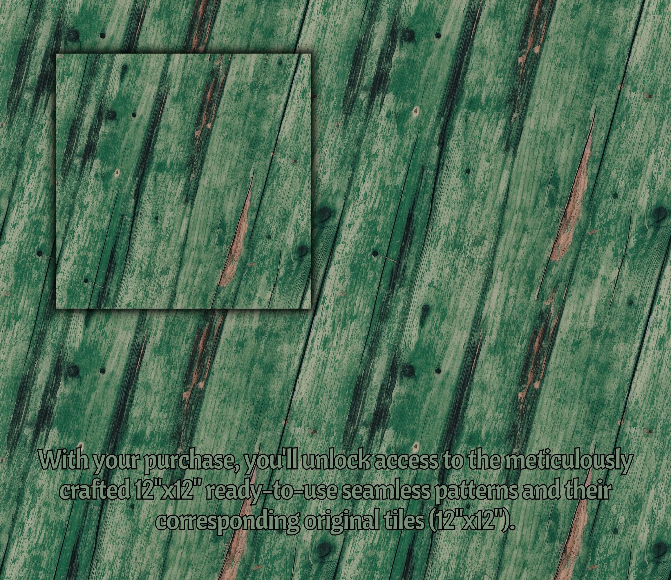 10 Green Wood Textures Digital Papers JPEG Printable Woodgrains ...