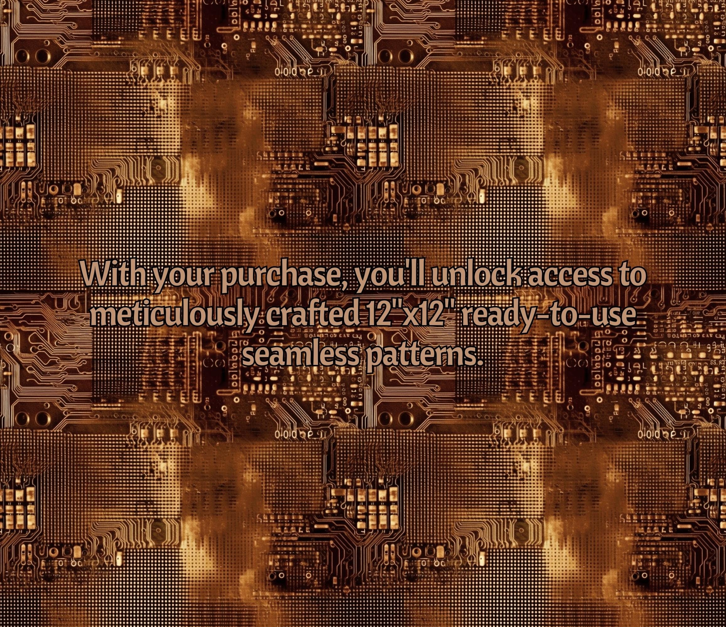 Old Rusty Circuit Boards DIGITAL Papers Printable Circuitry SEAMLESS ...