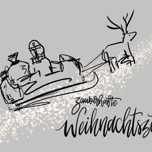 Weihnachtskarte „zauberhafte Weinachtszeit“