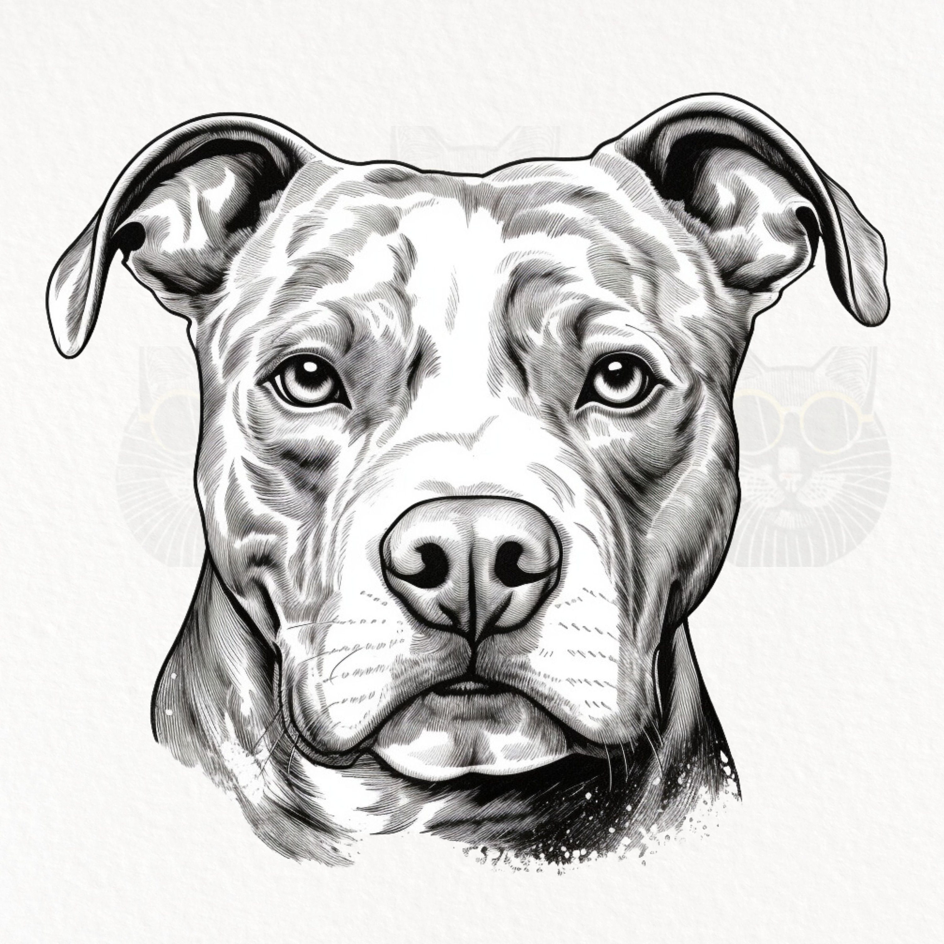 Pitbull ears svg - Etsy México, image size:3000x3000